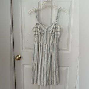 Women’s J CREW Blue and White Striped Dress
